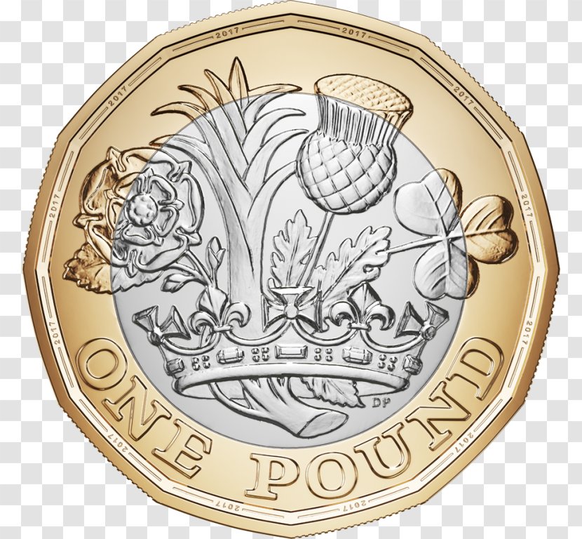 Royal Mint One Pound Coin Sterling - Circulation Transparent PNG