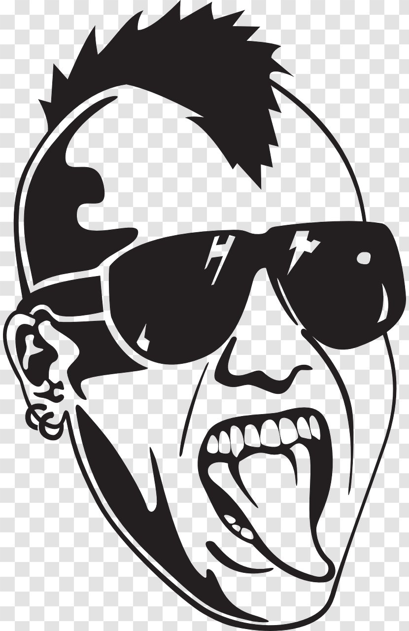 Punk Rock Art Clip - Frame - Bull Face Transparent PNG