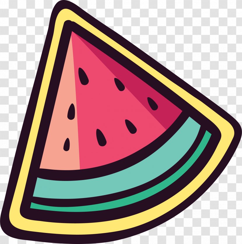 Watermelon Sticker Clip Art - Cartoon - Cute Transparent PNG