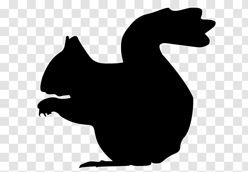 Squirrel Silhouette Clip Art - Rooster Transparent PNG