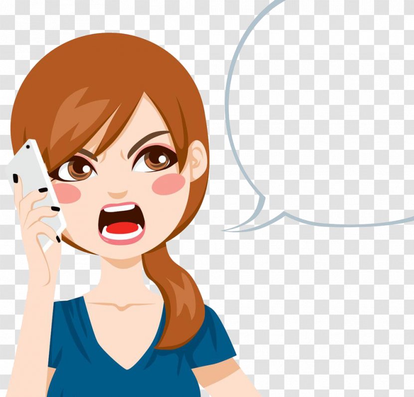 Cartoon Telephone Call Royalty-free Clip Art - Make A Phone Transparent PNG