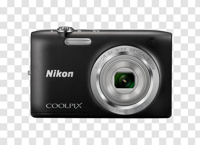 Nikon Coolpix S2800 20.1 MP Point & Shoot Digital Camera With 5X Point-and-shoot COOLPIX A100 Zoom Lens 20.1MP - SilverCamera Transparent PNG