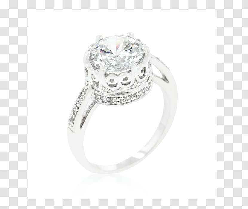 Wedding Ring Cubic Zirconia Engagement Jewellery - Size Transparent PNG