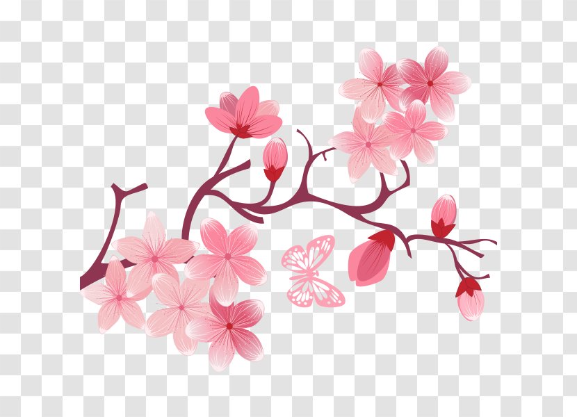 National Cherry Blossom Festival - Floral Design - Pink Peach Transparent PNG
