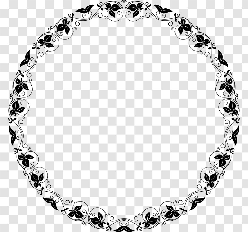 Clip Art - Black And White - Pearl Line Transparent PNG