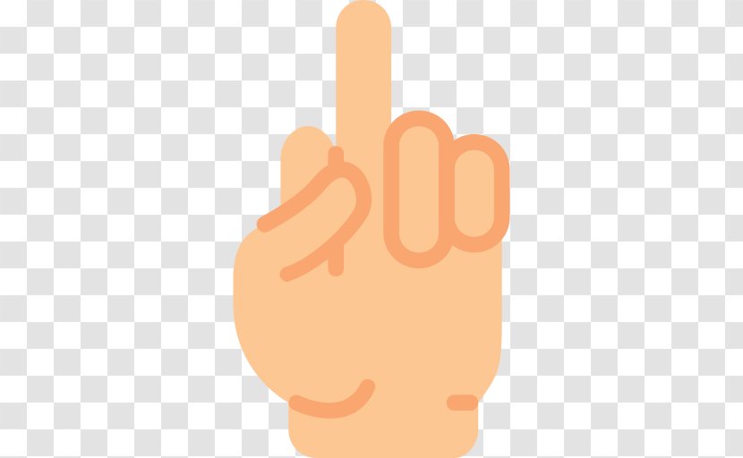 Thumb Hand Model Middle Finger Gesture - Peach - Ok Emoji Transparent PNG