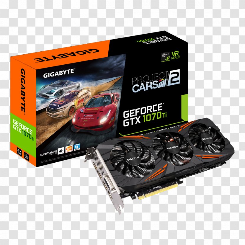 Graphics Cards & Video Adapters Gigabyte Nvidia Geforce Gtx 1070 Ti Gaming 8g GDDR5 SDRAM - 1060 - Electronics Accessory Transparent PNG