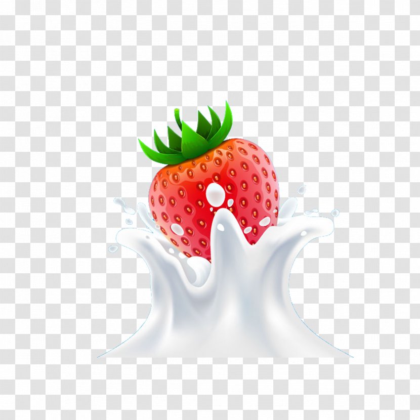 Juice Chocolate Milk Strawberry Pie - And Strawberries Transparent PNG