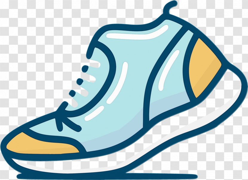 Footwear Aqua Blue Clip Art Shoe - Athletic Transparent PNG