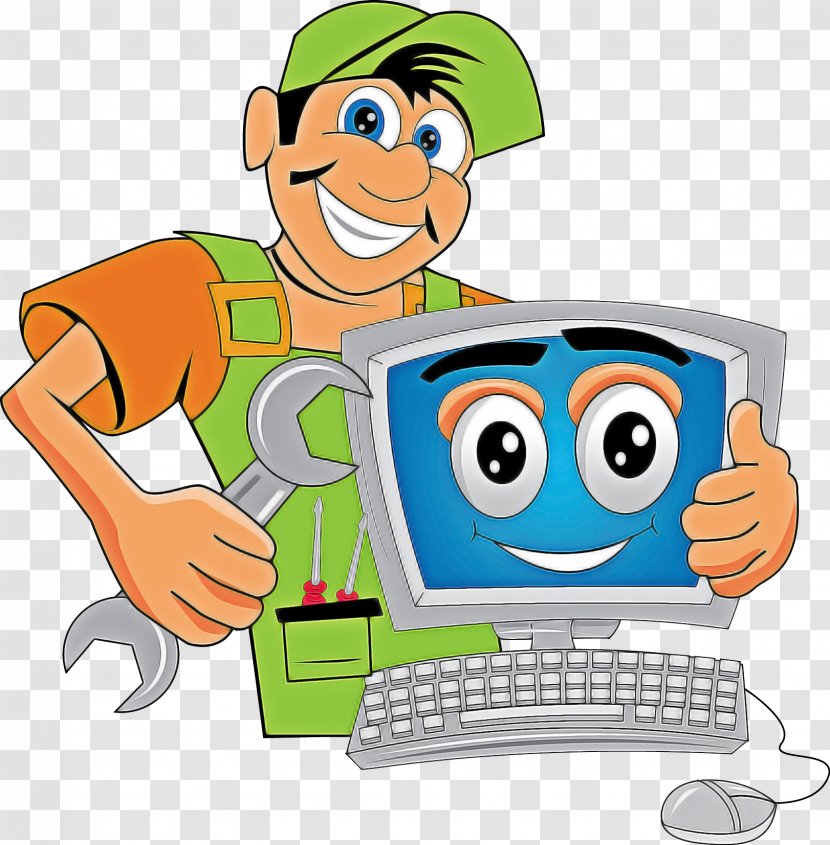 Cartoon Learning Sharing Computer Keyboard Transparent PNG