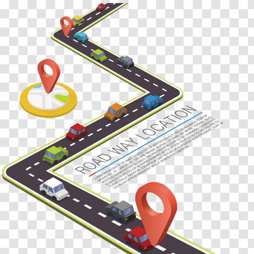 Road Drawing Illustration - Vector Race Track Transparent PNG