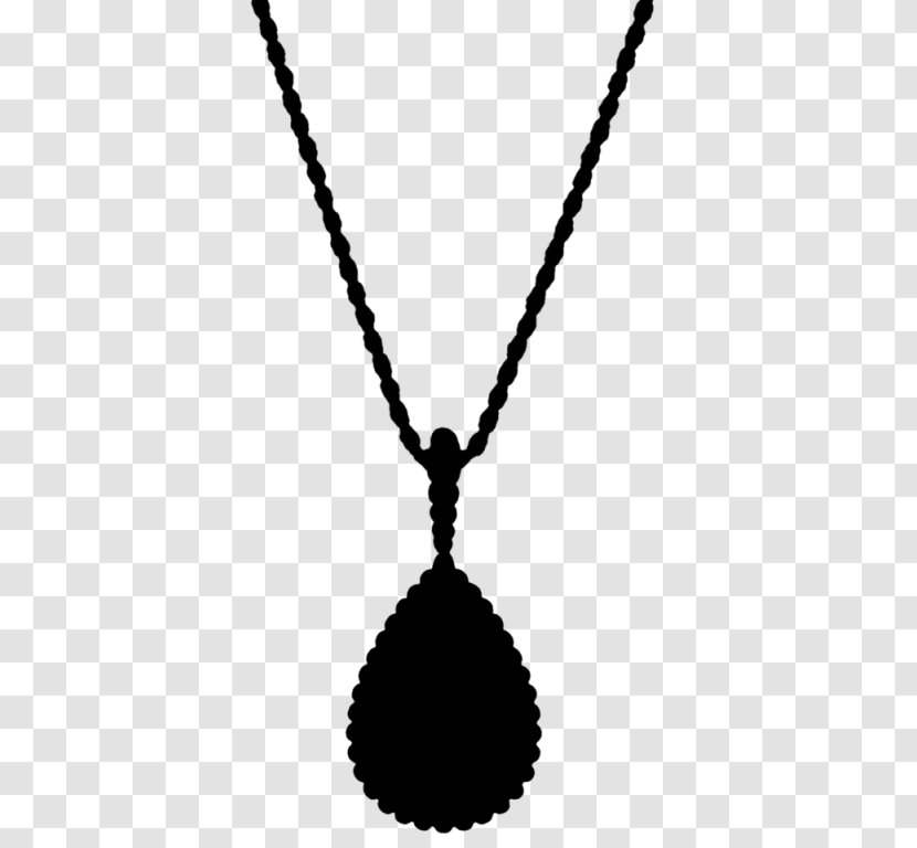 Locket Necklace Black & White - Jewellery - M Font Transparent PNG