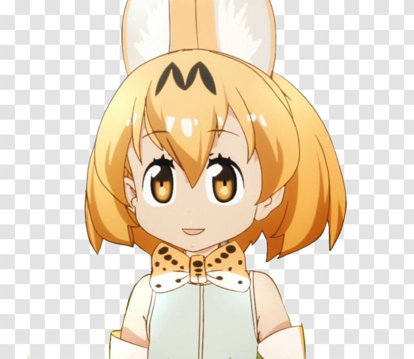 Kemono Friends Savannah Cat Serval Face Crested Ibis - Heart - Daff Transparent PNG