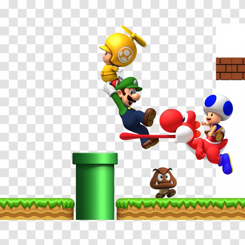 New Super Mario Bros. U & Yoshi Toad - Play - Mary Transparent PNG