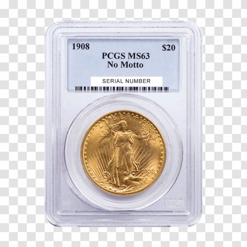 Gold Coin Silver Saint-Gaudens Double Eagle - Money Transparent PNG