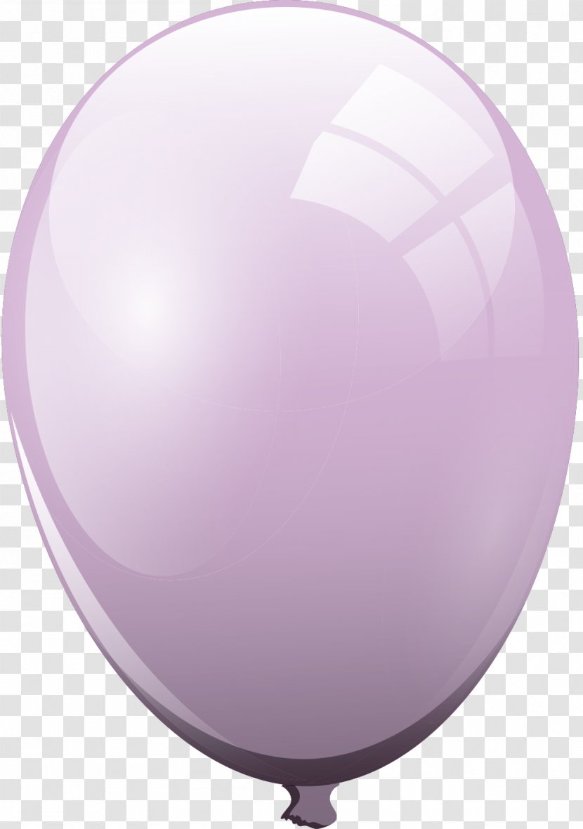 Purple Balloon Sphere - Hand Painted Transparent PNG