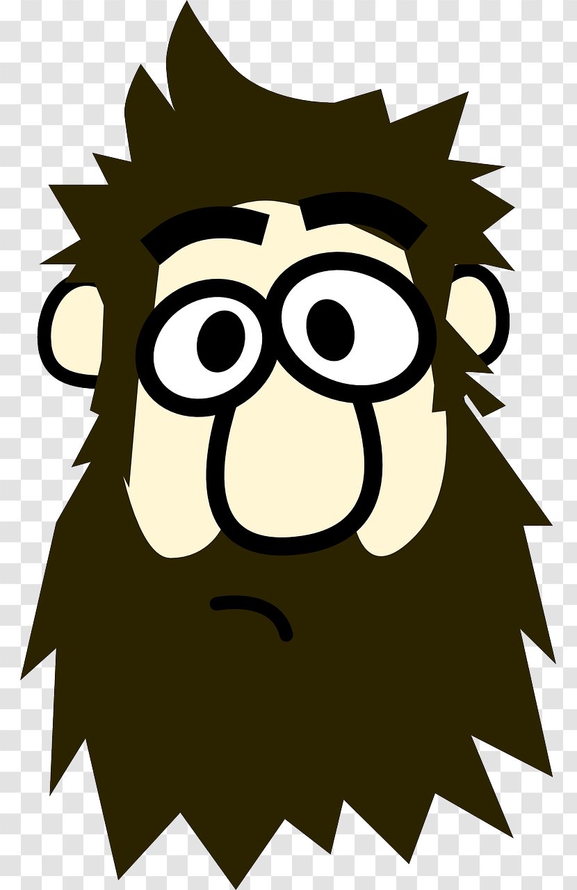 Cartoon Beard Clip Art Transparent PNG