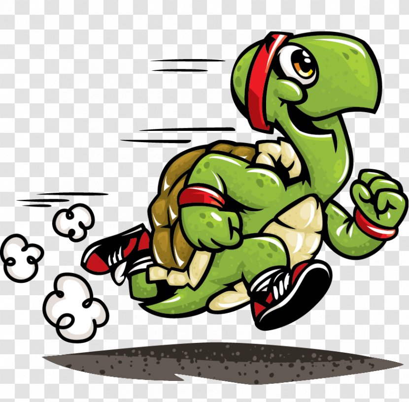 Turtle The Tortoise And Hare Running Clip Art - Shell - Tortoide Transparent PNG