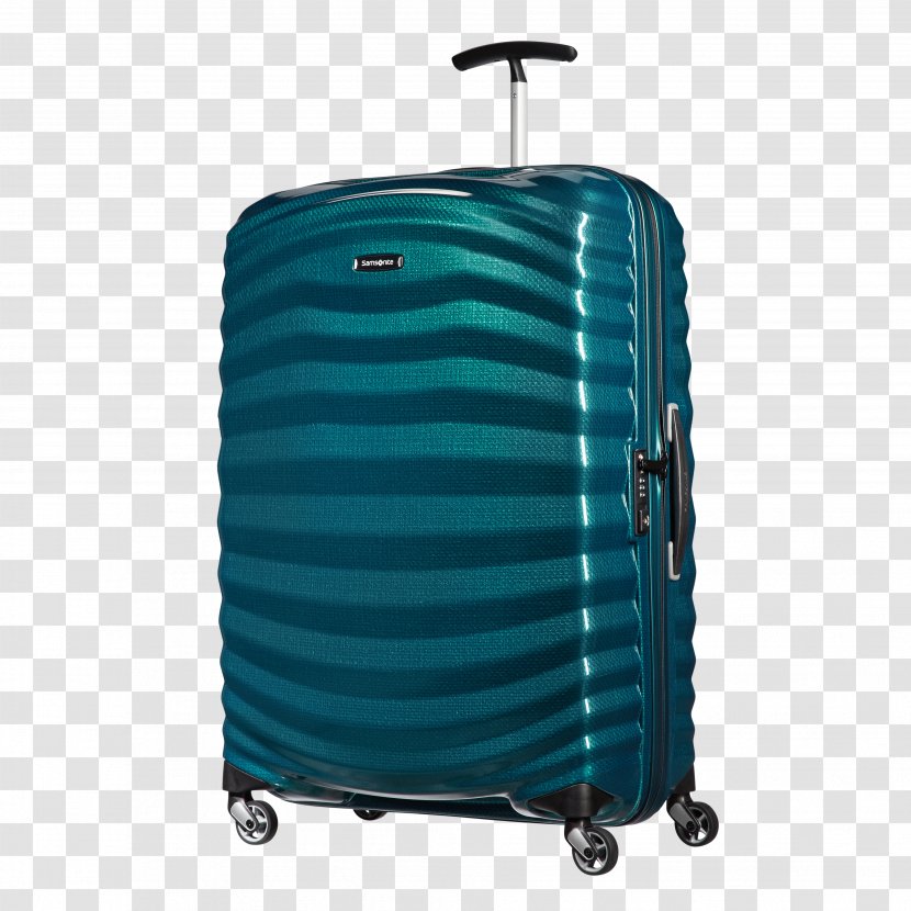 Samsonite Lite-Shock Trolley Spinner Suitcase Baggage - Cobalt Blue Transparent PNG