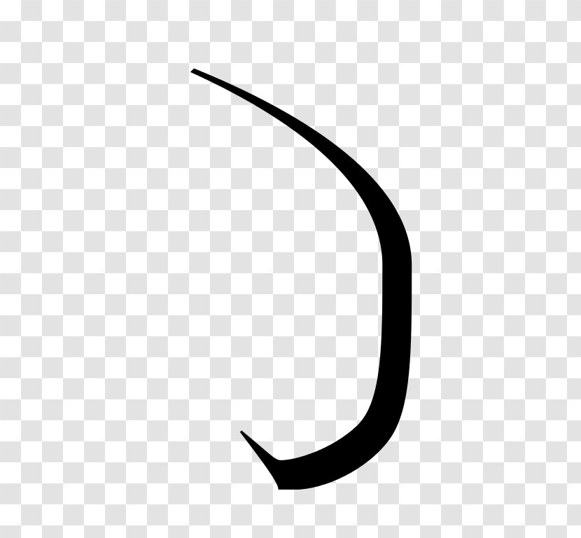 Crescent Circle Symbol Angle Clip Art - White - Strokes Creative Transparent PNG
