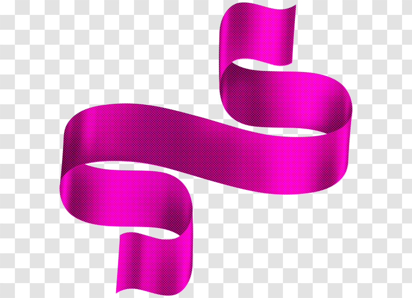 Pink Violet Purple Magenta Ribbon Transparent PNG