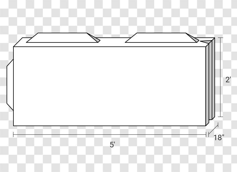 White Point Angle - Rectangle Transparent PNG