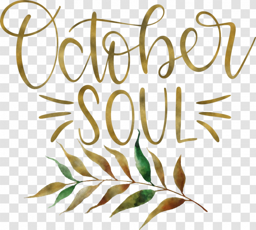 October Soul October Transparent PNG