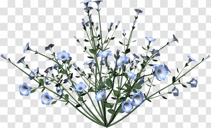 Flower Desktop Wallpaper Clip Art - Blue Transparent PNG