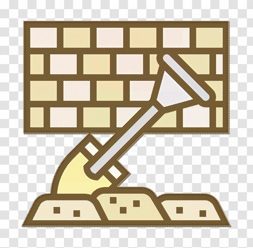 Shovel Icon Brick Icon Architecture Icon Transparent PNG