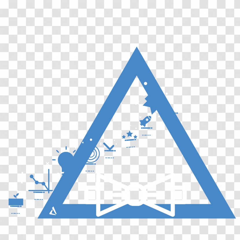 Logo Triangle Brand Product - Sky - Blue Transparent PNG