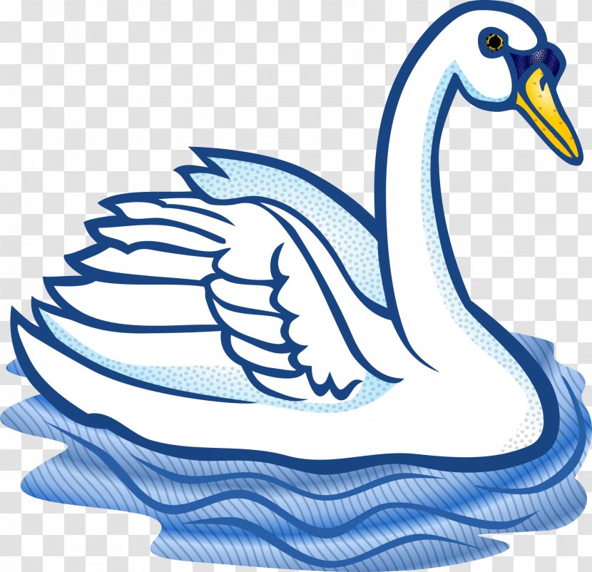 Bird Trumpeter Swan Clip Art - Drawing - Blue Transparent PNG