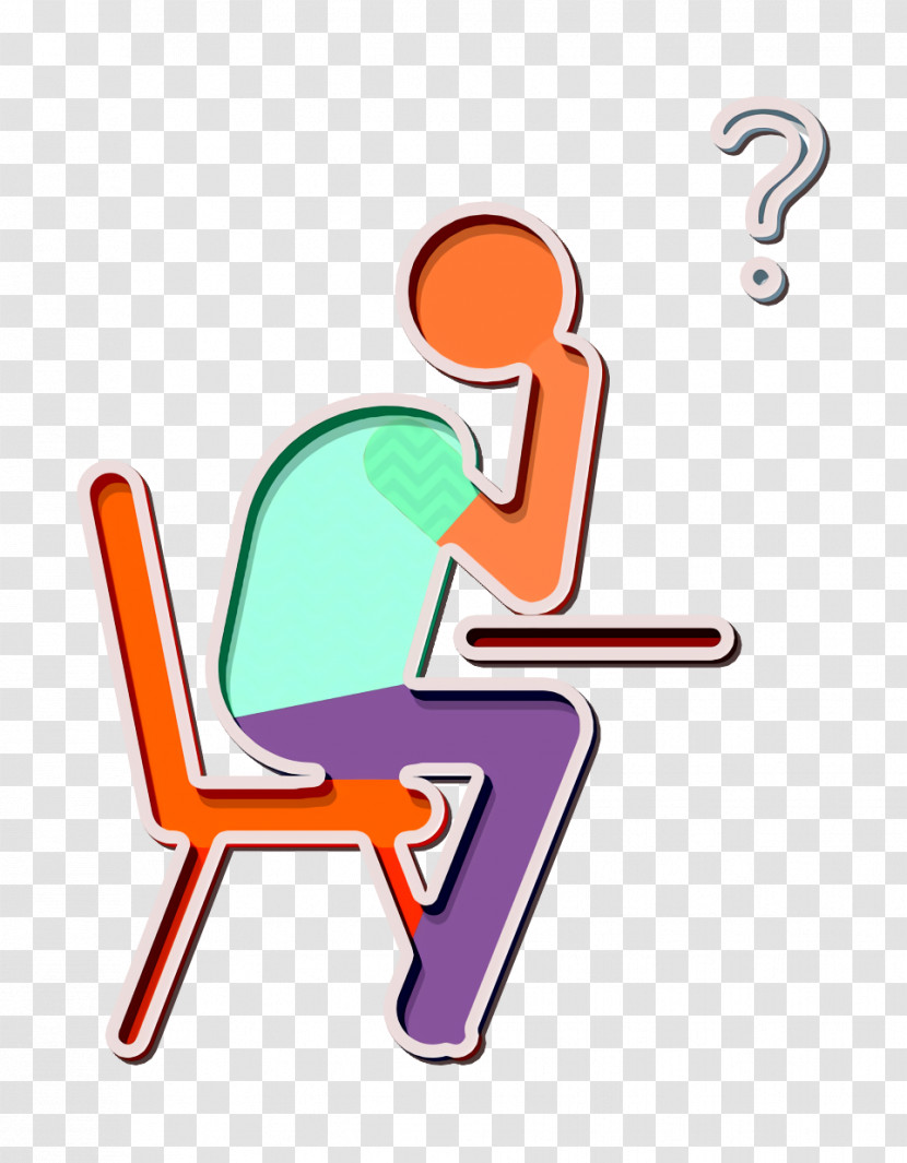 Question Icon Student Icon School Pictograms Icon Transparent PNG