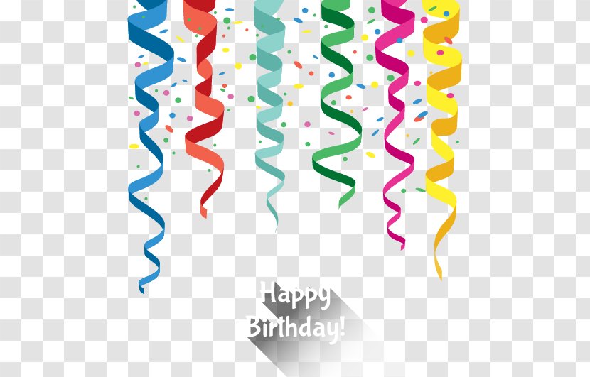 Birthday Ribbon Greeting Card Carte Danniversaire - Area Transparent PNG