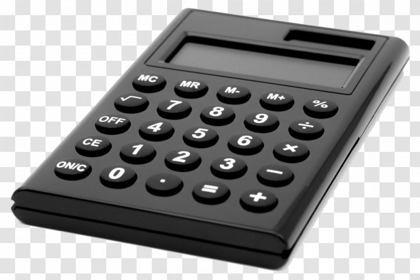 Calculator Calculation - Mathematics - Black Photo Transparent PNG