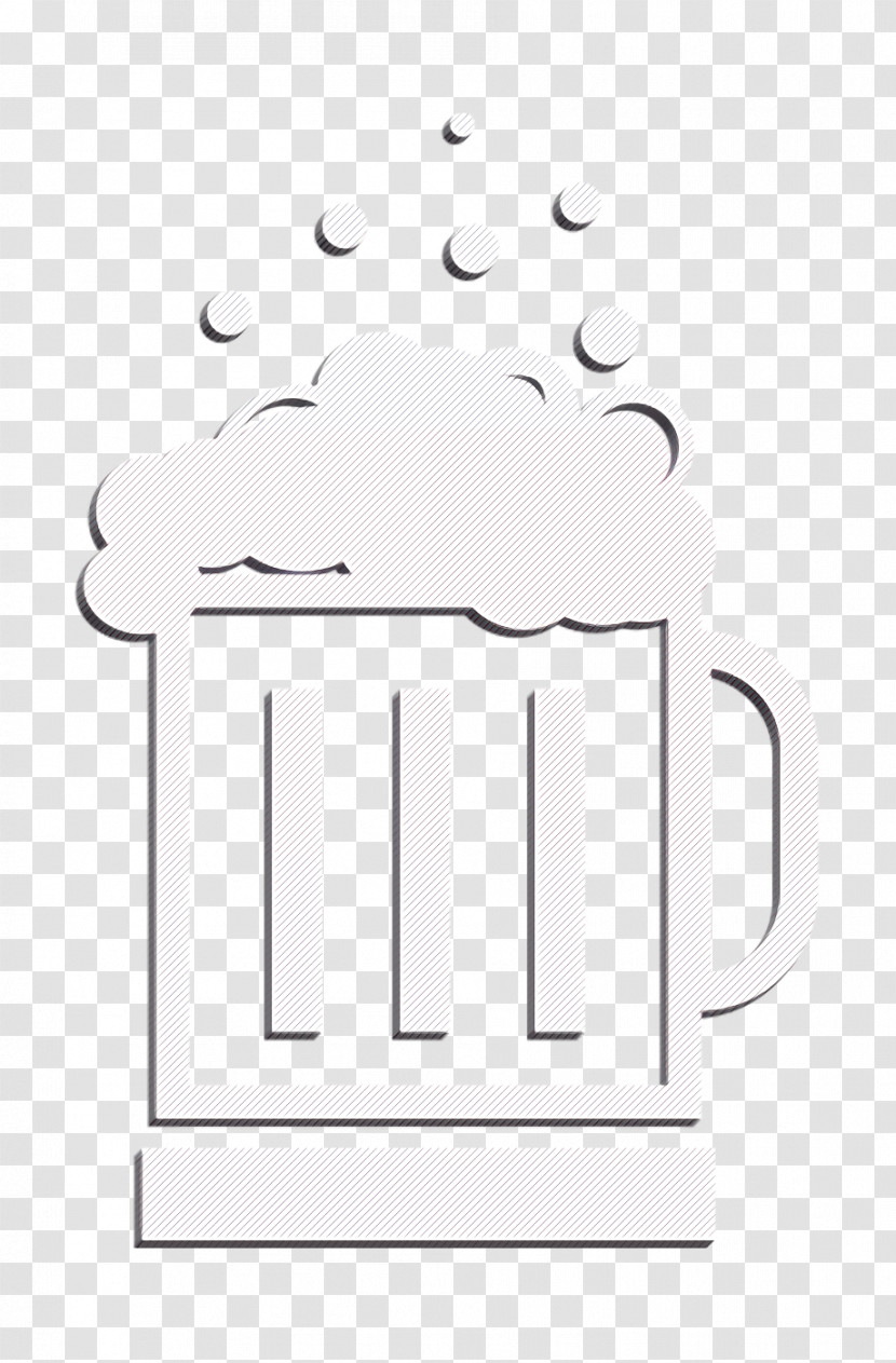 Jar Of Beer With Lot Of Foam Icon Alcohol Icon Celebrations Icon Transparent PNG