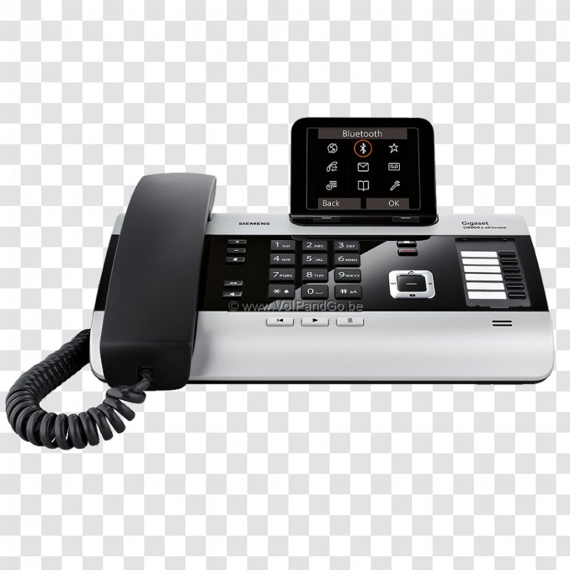 Gigaset DX800A All In One Communications Telephone Digital Enhanced Cordless Telecommunications Home & Business Phones - Dx600a Isdn Transparent PNG