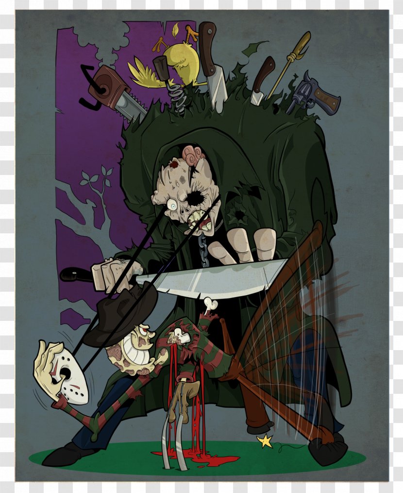 Jason Voorhees Freddy Krueger YouTube A Nightmare On Elm Street Fan Art - Silhouette - Youtube Transparent PNG