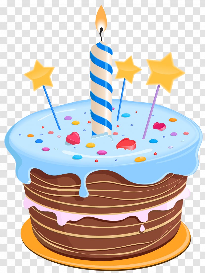 Birthday Cake Cupcake - Happy To You - With Stars Clipart Transparent PNG