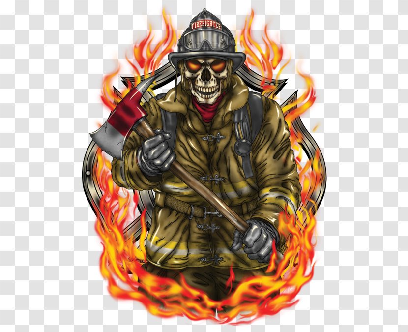 Firefighter F.D.18 T-shirt Flame Fire Department Transparent PNG