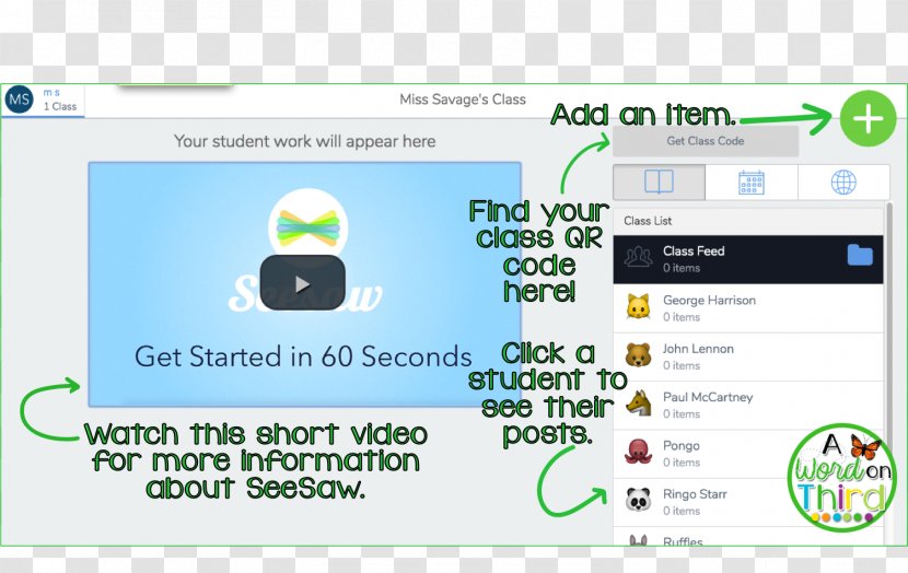 Computer Program SeesAw Student February - Green - Seasaw Transparent PNG