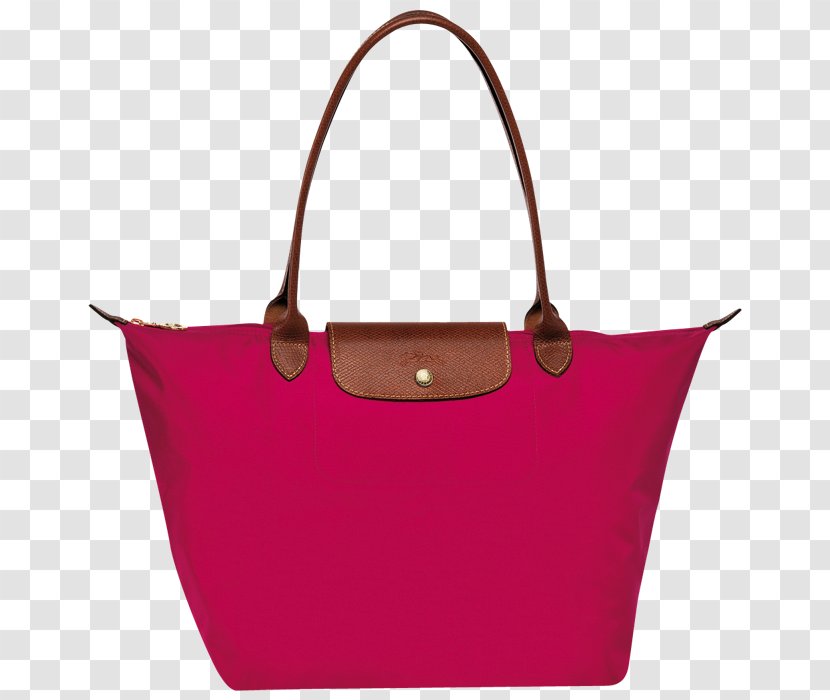 Longchamp Handbag Pliage Tote Bag - Pink Transparent PNG