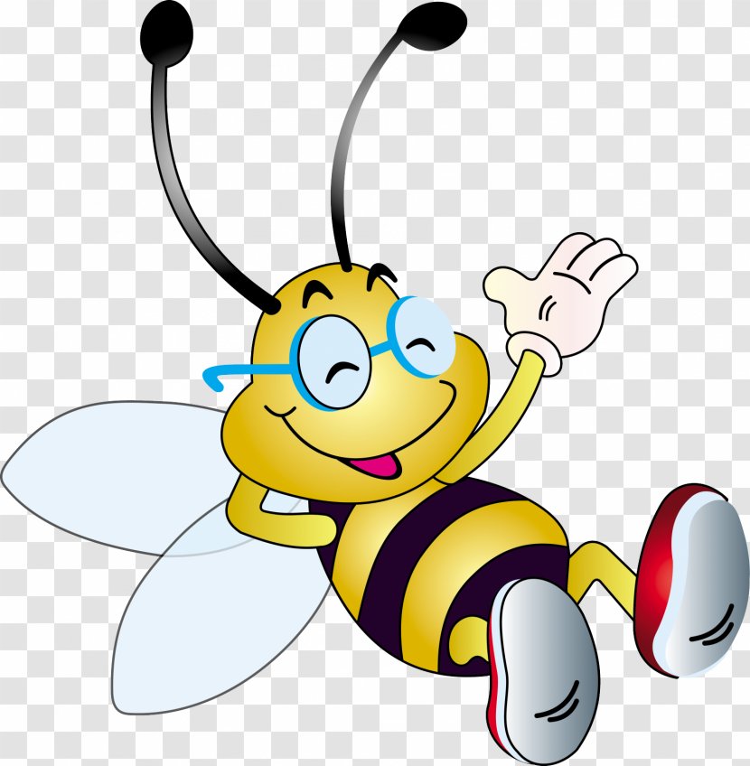 Honey Bee Insect Worker Clip Art - Caricature Transparent PNG