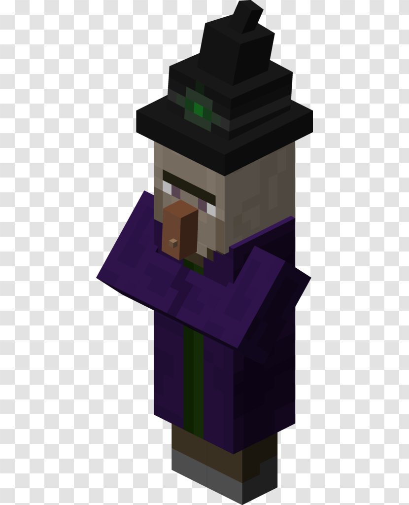 Minecraft Witchcraft Spawning Mob Video Game - Purple Transparent PNG