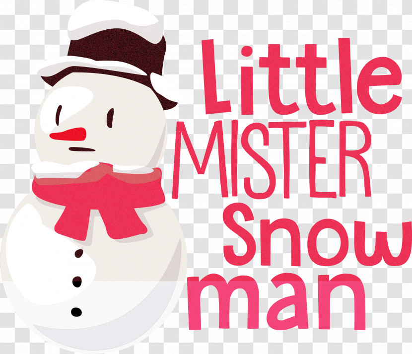 Little Mister Snow Man Transparent PNG