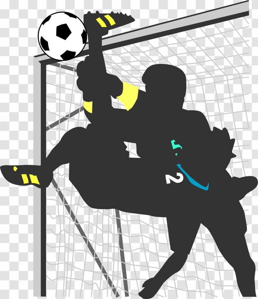 Cartoon Drawing Illustration - Character Playing Football Transparent PNG