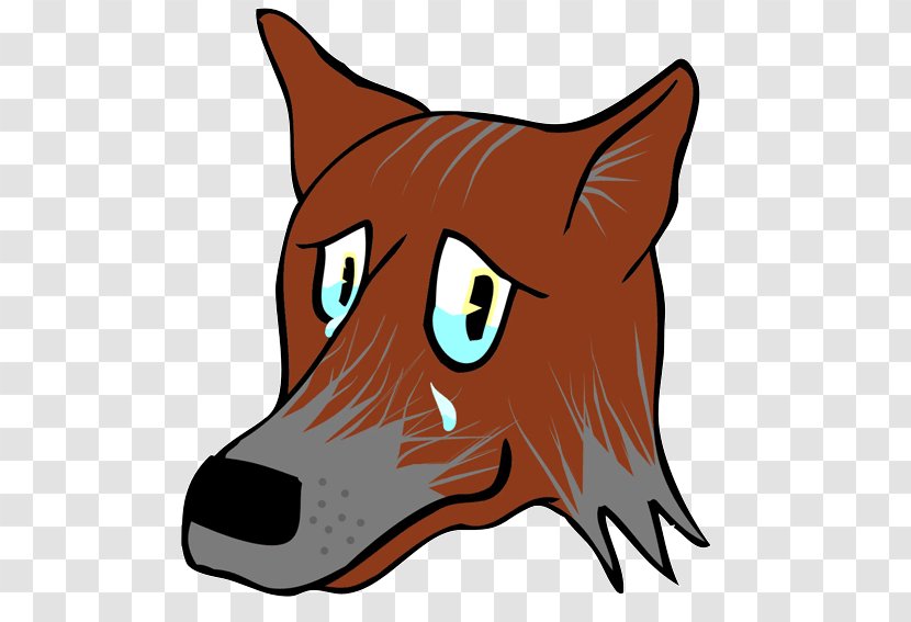 Red Fox Gray Wolf Whiskers Big Sad Snout - Puppy Transparent PNG