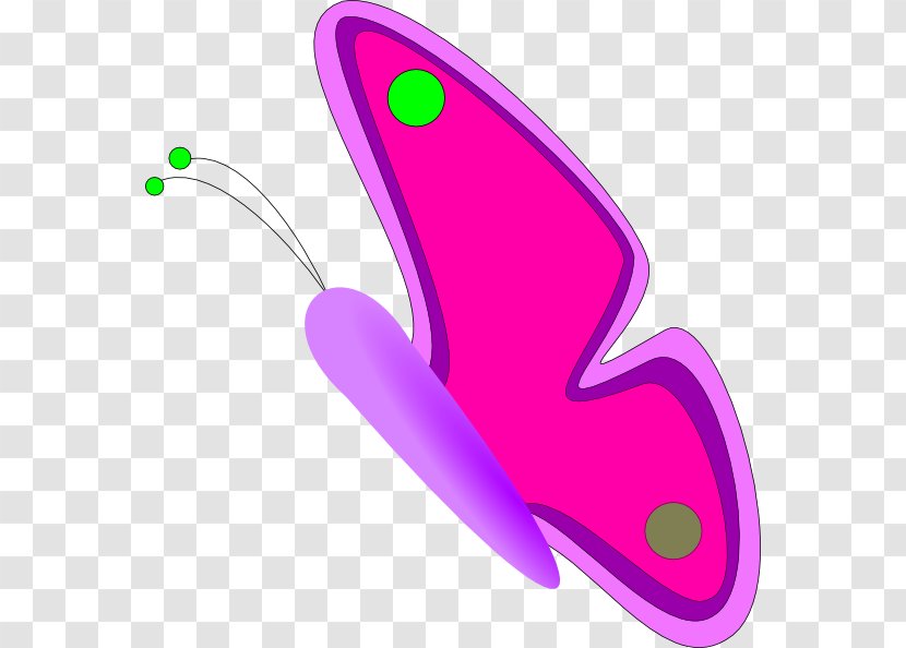 Butterfly Clip Art - Magenta - Pink Transparent PNG