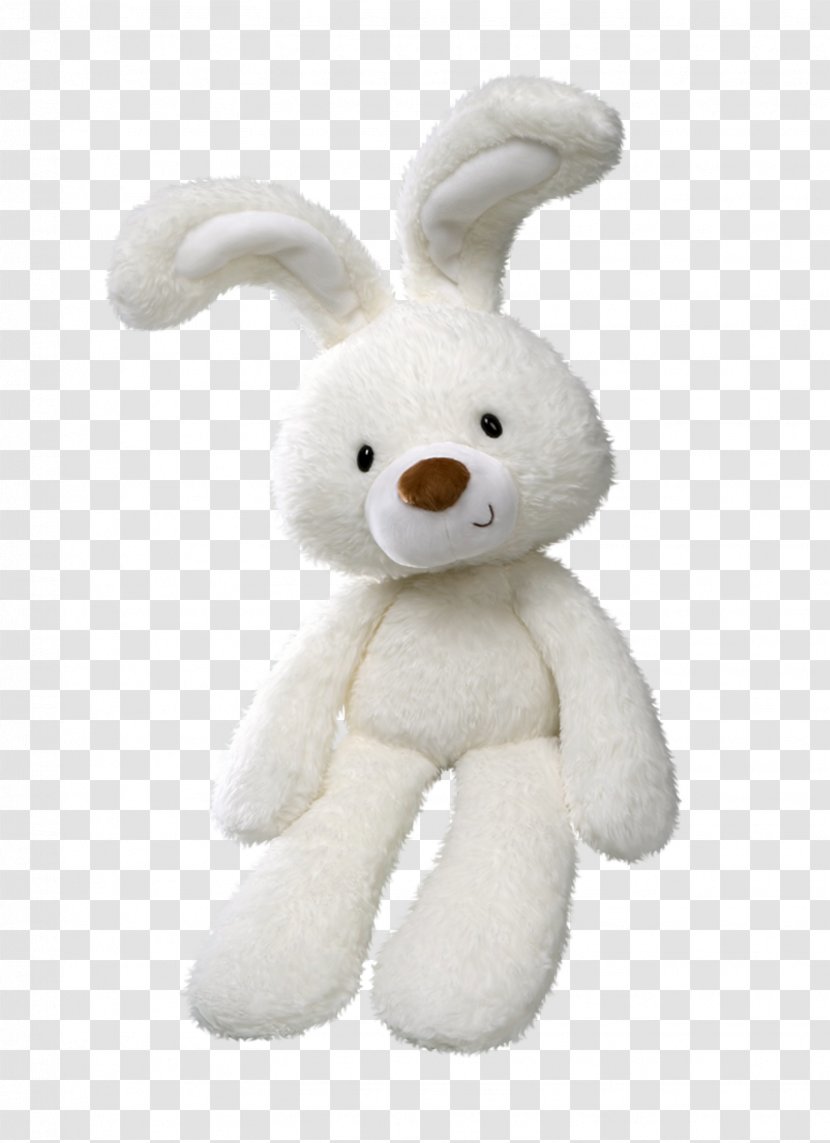 Stuffed Toy Rabbit Plush - Child - Cute Little White Bunny Transparent PNG