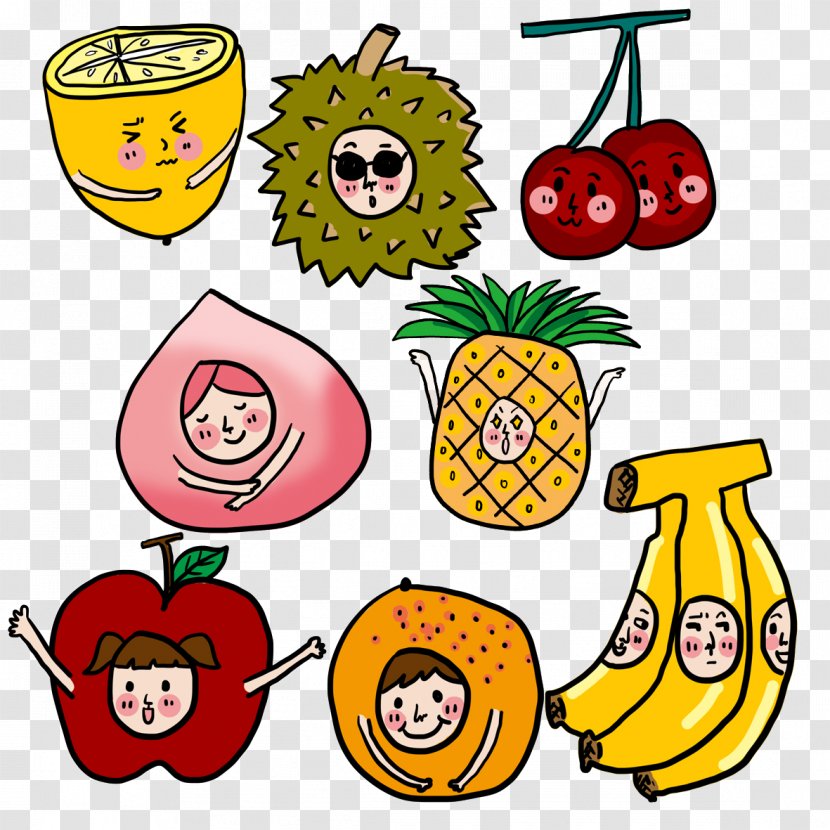 Fruit Cartoon - Apple - Cute Transparent PNG