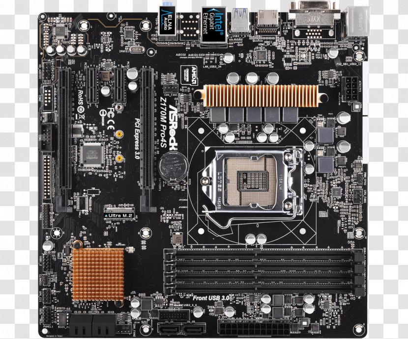 Intel MicroATX LGA 1151 ASRock Motherboard - Asrock Transparent PNG